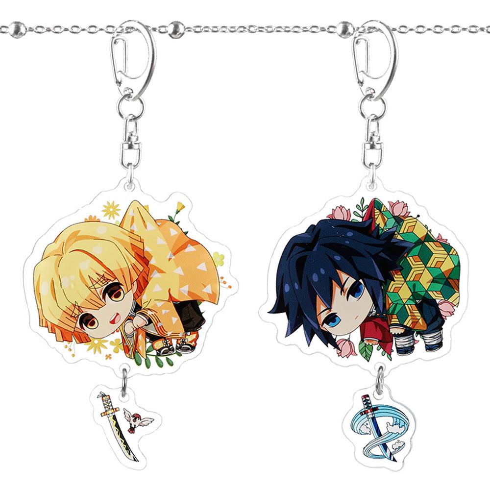 Móc Chìa Khóa Bằng Acrylic Hình Tanjirou Demon Slayer 15H Độc Đáo