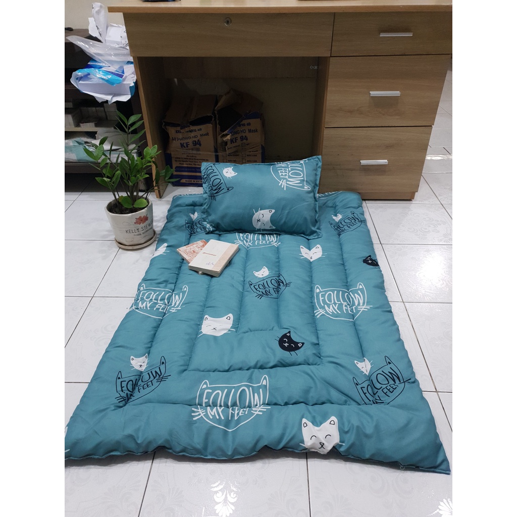 Nệm cho bé đi học nhà trẻ 80x120cm họa tiết hoạt hình trẻ em