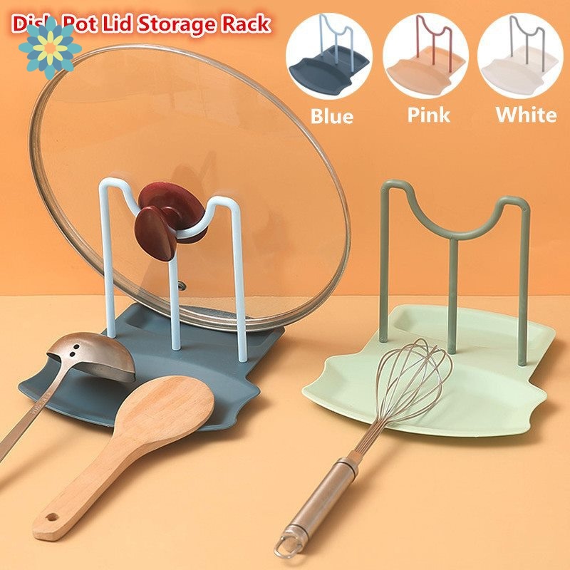 Giá Đỡ Nắp Nồi / Muỗng Không Đục Lỗ Tiện Lợi Cho Nhà Bếp