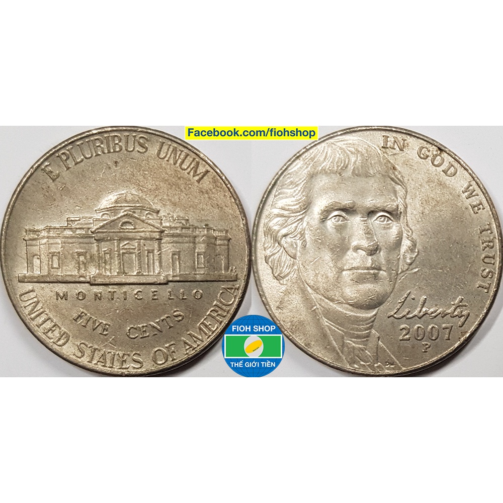 Đồng xu 5 Cents Mỹ  2006-Nay