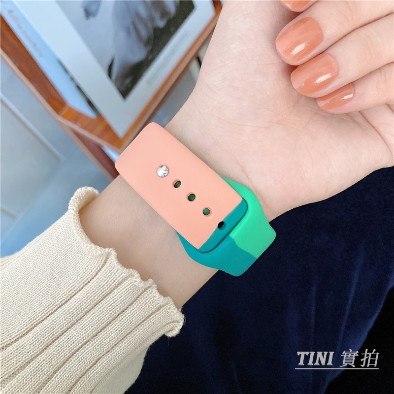 Dây đeo silicon cho đồng hồ thông minh Apple Watch Series IWatch 7 / 6 / 5 / 4 / 3 /SE 44mm / 40mm / 42mm / 38mm /41mm / 45mm Dây đeo Apple Watch