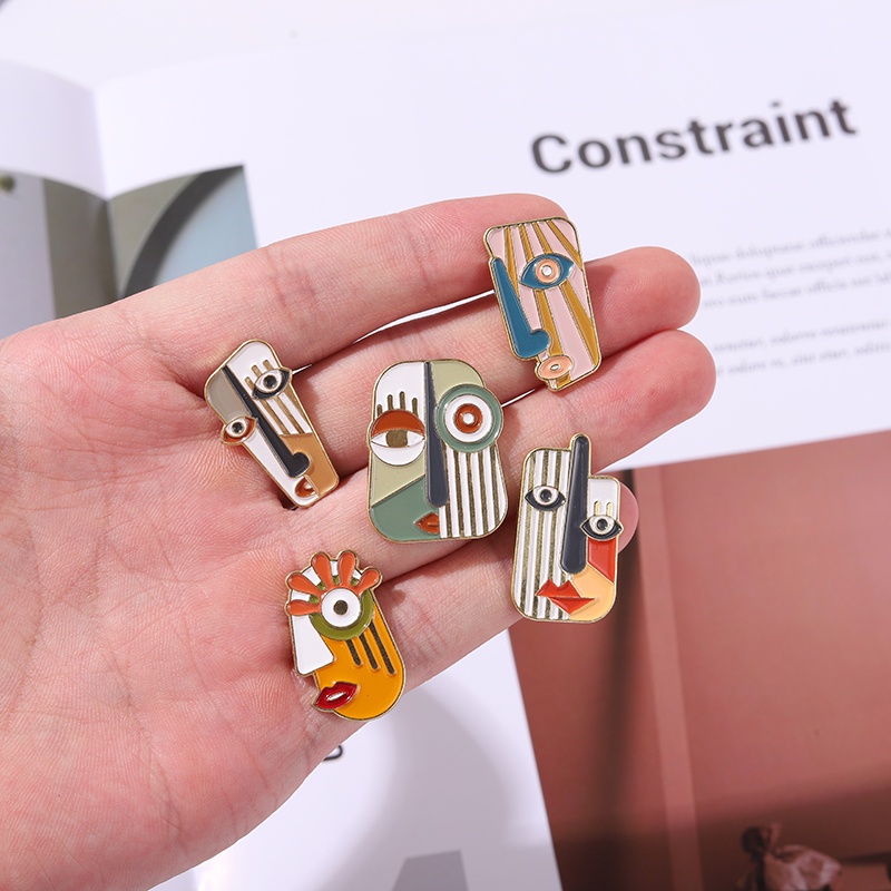 Ghim cài áo Qihe Jewelry họa tiết hoạt hình vui nhộn 5 kiểu lựa chọn