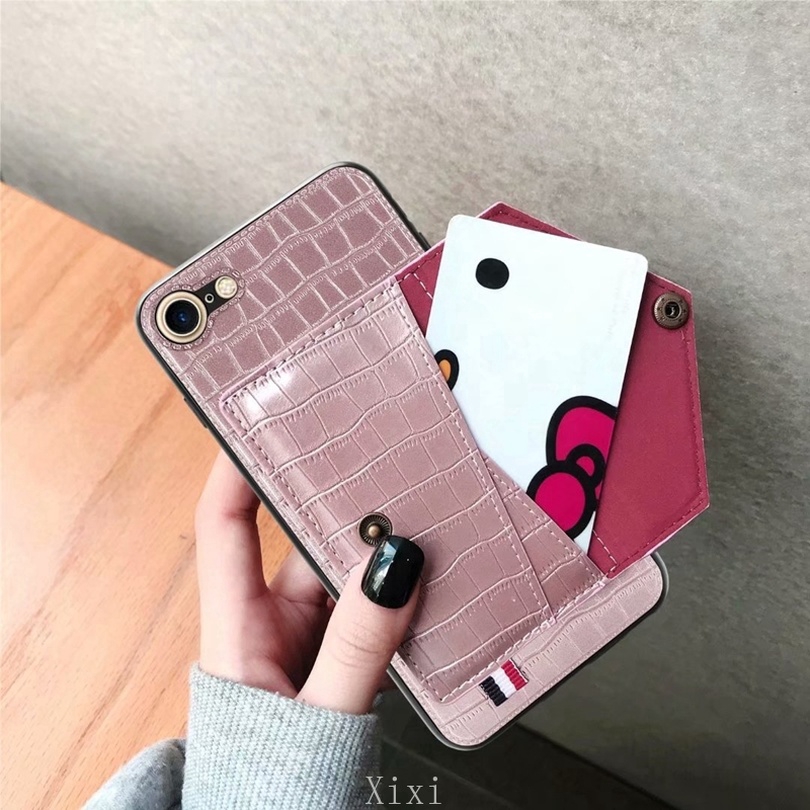 Ốp điện thoại mỏng họa tiết da cá sấu cao cấp có ví đựng thẻ cho Samsung Galaxy A71 A51 A11 M11 A01 A70 A50s A30s A20 | BigBuy360 - bigbuy360.vn