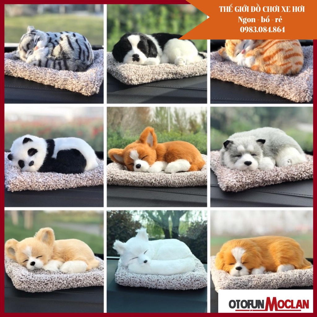 Thú bông lõi than hoạt tính khử mùi, lọc không khí trang trí taplo ô tô, xe hơi, bàn làm việc