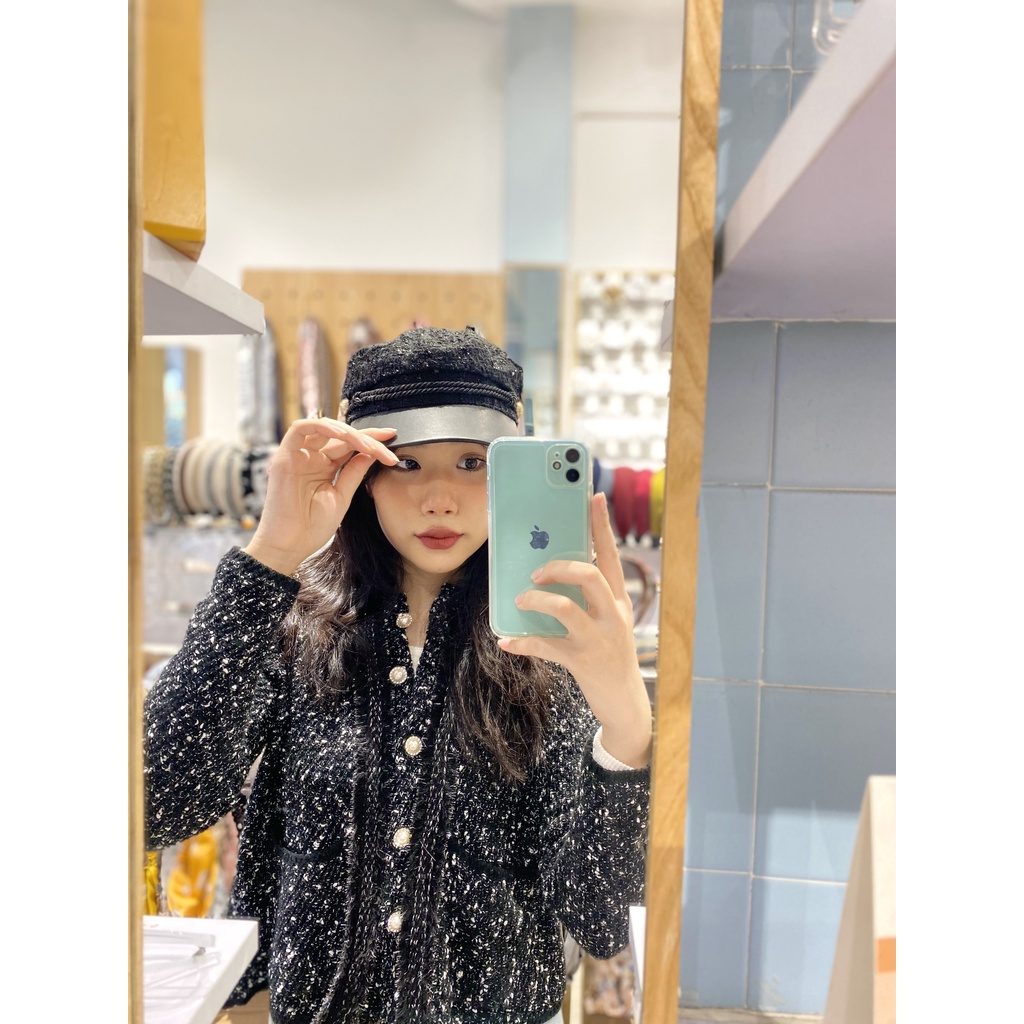 MŨ BAKERBOY DẠ TWEED LEULEU.ACCESORIZE