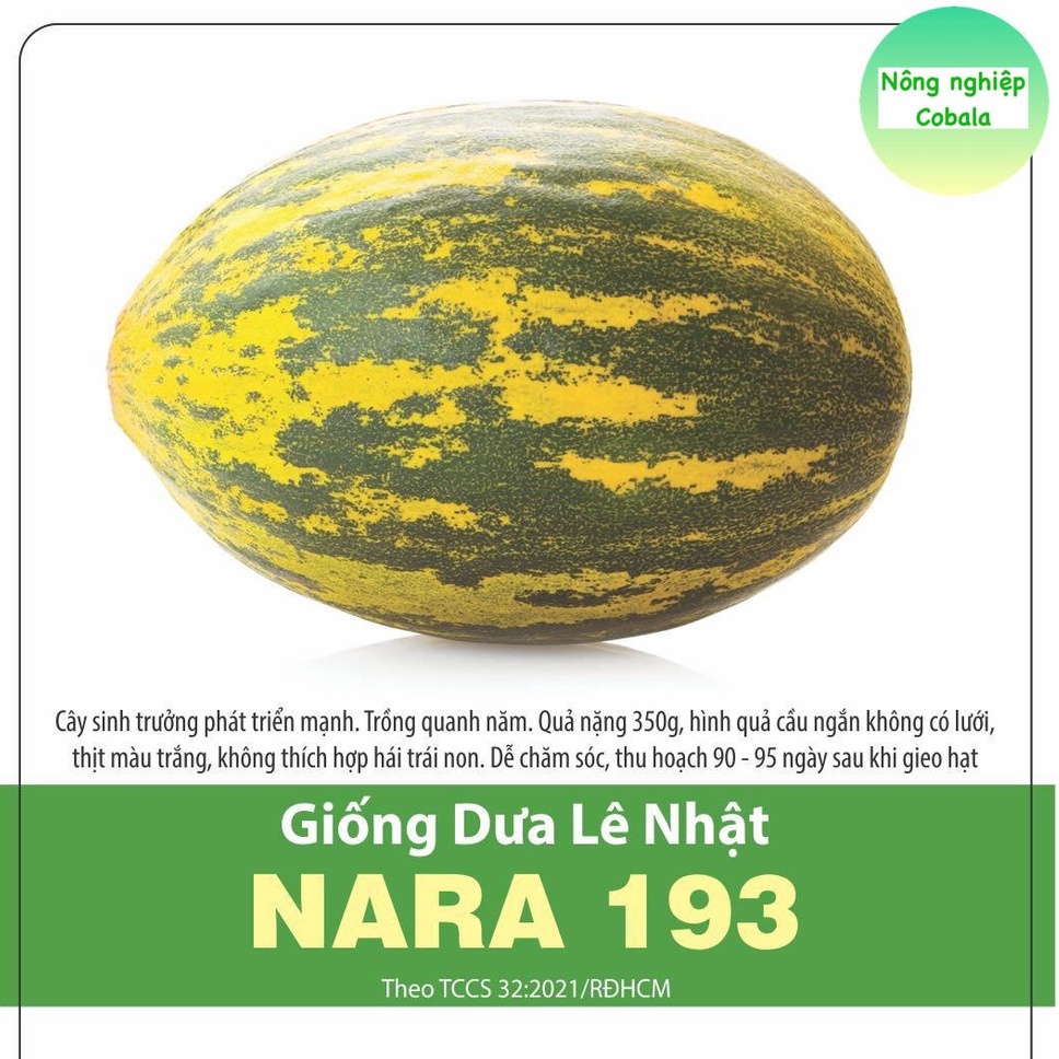 Hạt Giống Dưa Lê Nhật (NARA193) 0.5gr