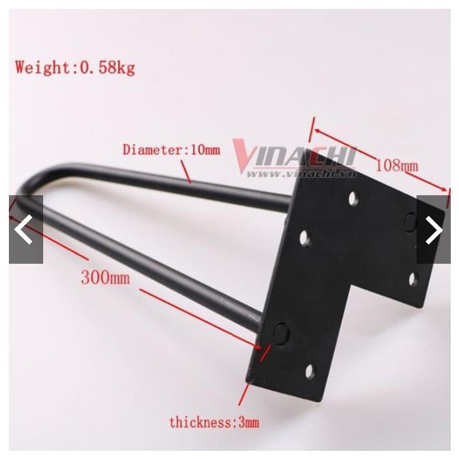 Chân bàn sắt - 400mm - Bộ 4 cái