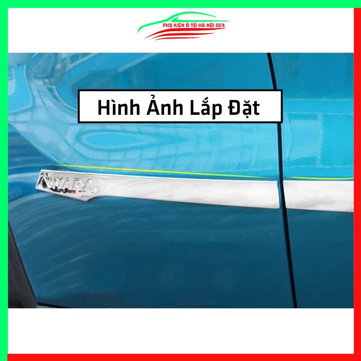 Bộ ốp nẹp sườn Vitara 2015-2020 inox trang trí làm đẹp xe