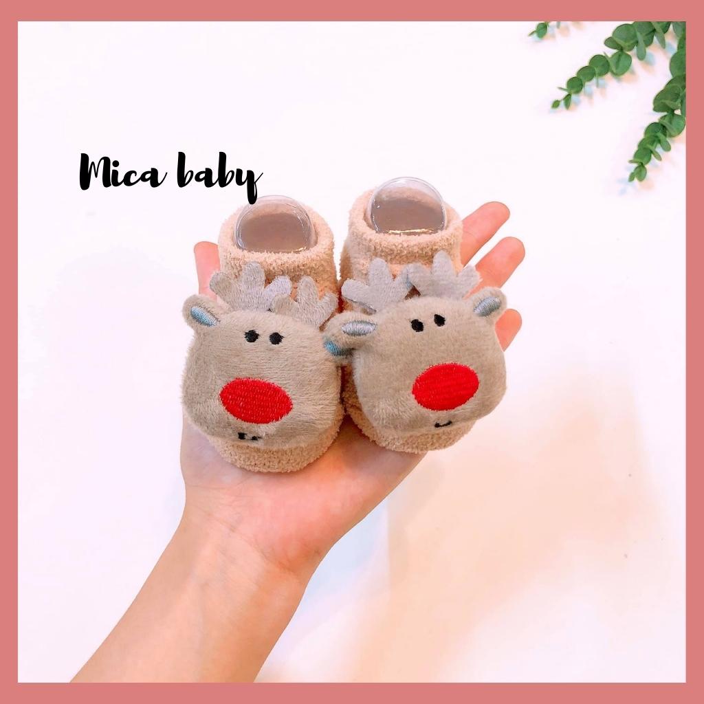 Tất vớ bông xù hình thú siêu đáng yêu cho bé Mica baby