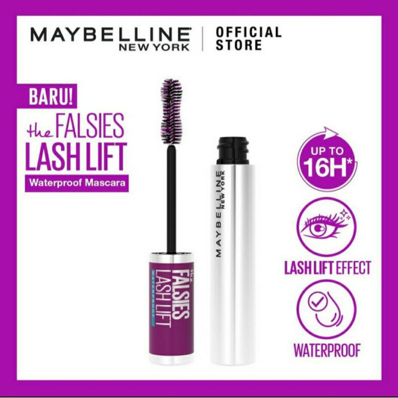 (Hàng Mới Về) Mascara Maybelline Màu Đen Chống Thấm Nước Lâu Trôi