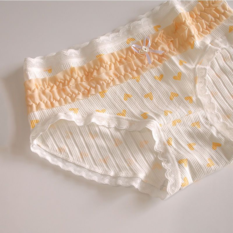 Jiashucheng Quần Lót Cotton Nguyên Chất Kháng Khuẩn Bán Chạy 100% Phối Ren Công Chúa Dễ Thương Cho Bé Gái