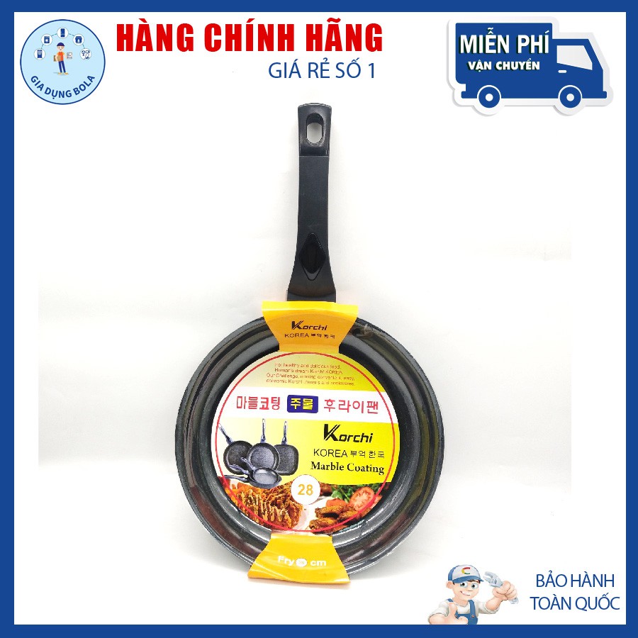 Chảo chống dính cao cấp chính hãng Korchi - Dùng cho bếp gas