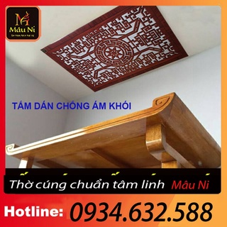 sx - TẤM CHỐNG ÁM KHÓI [ tấm dán chắn khói ban thờ ] dán phòng thờ, dán lên trần nhà, không phải khoan