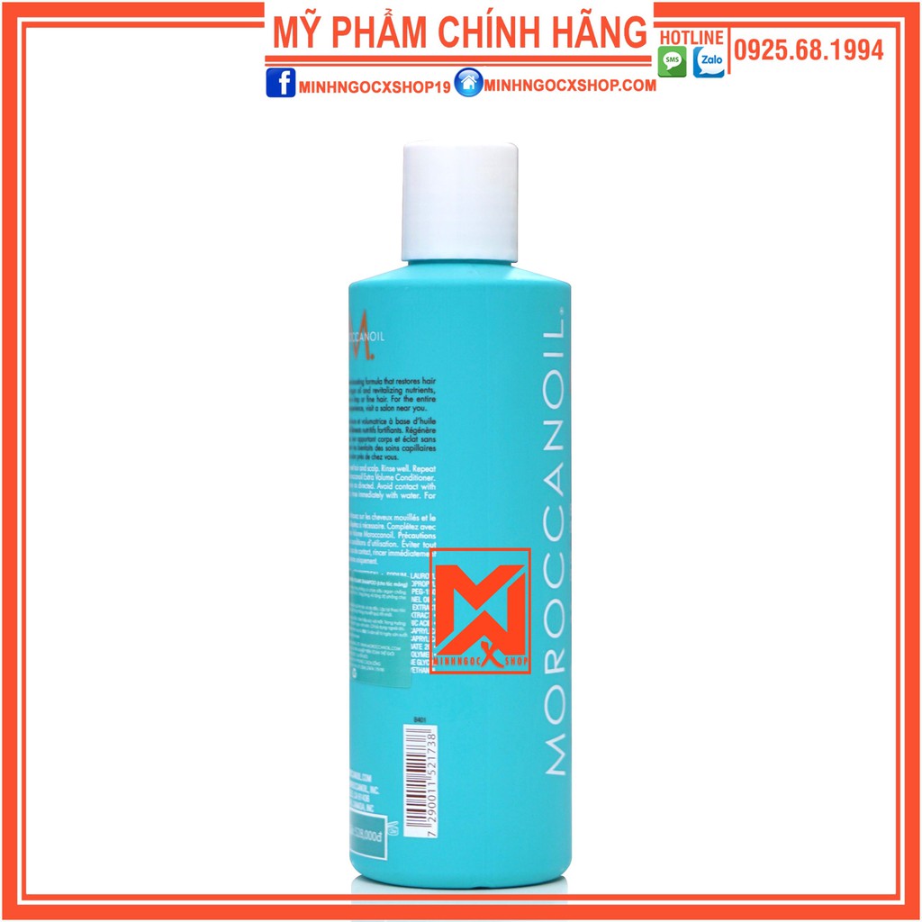 MOROCCANOIL DẦU GỘI TĂNG PHỒNG MOROCCANOIL VOLUME 250ML CHÍNH HÃNG