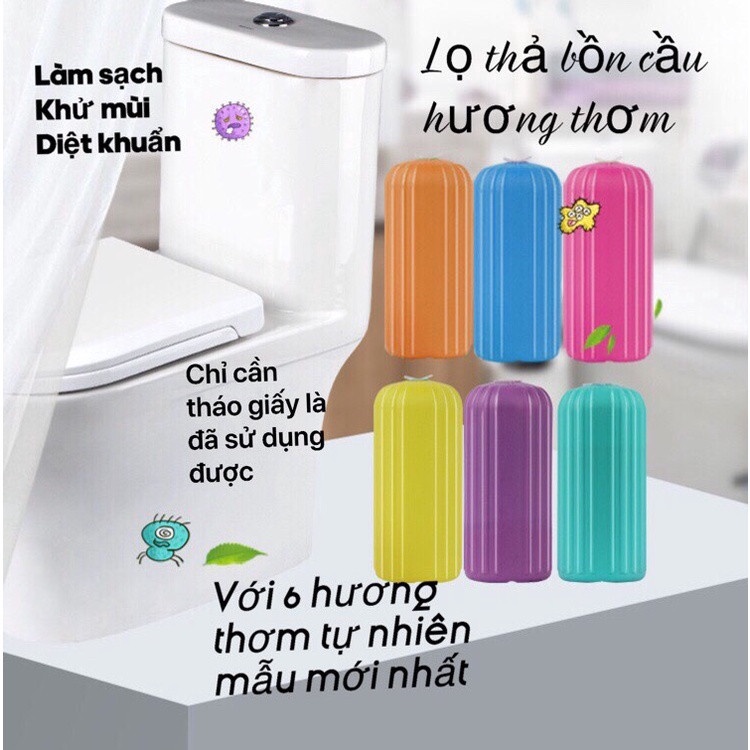 Lọ viên tẩy thả bồn cầu ma Thuật khử mùi diệt khuẩn tẩy toilet sạch mảng bám khử mùi Hàn Quốc , B334_Lọ Thả Hàn Quốc