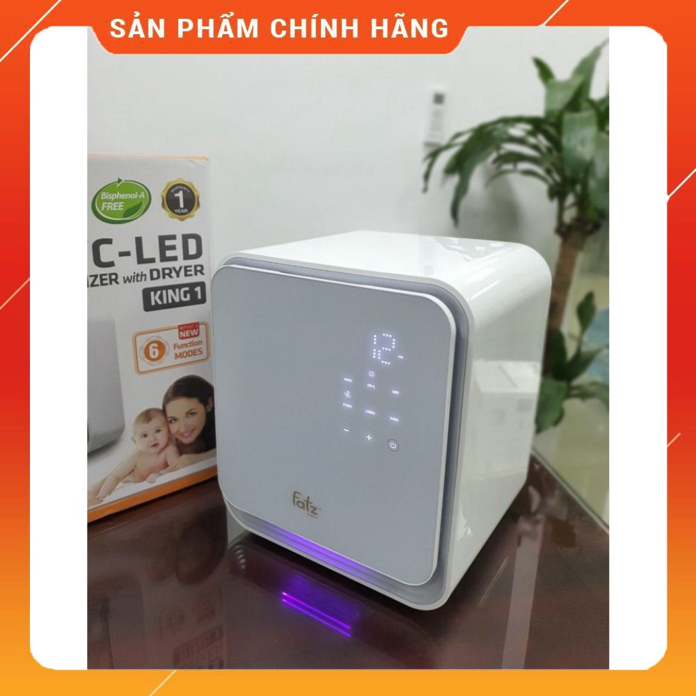 [Mã SKAMA8 giảm 8% đơn 300K] Máy tiệt trùng UVC - LED có chức năng sấy Fatzbaby - KING 1 - FB4722BT - fatz king 1