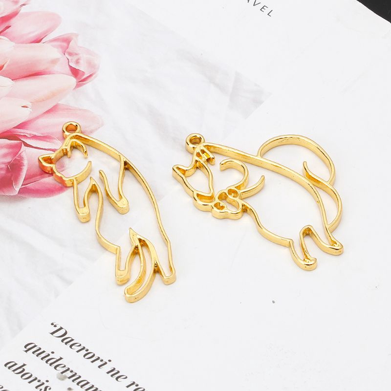 2 Khuôn dùng làm trang sức hình mèo con dễ thương