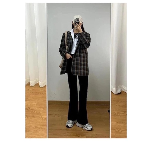 Quần ống loe hack dáng