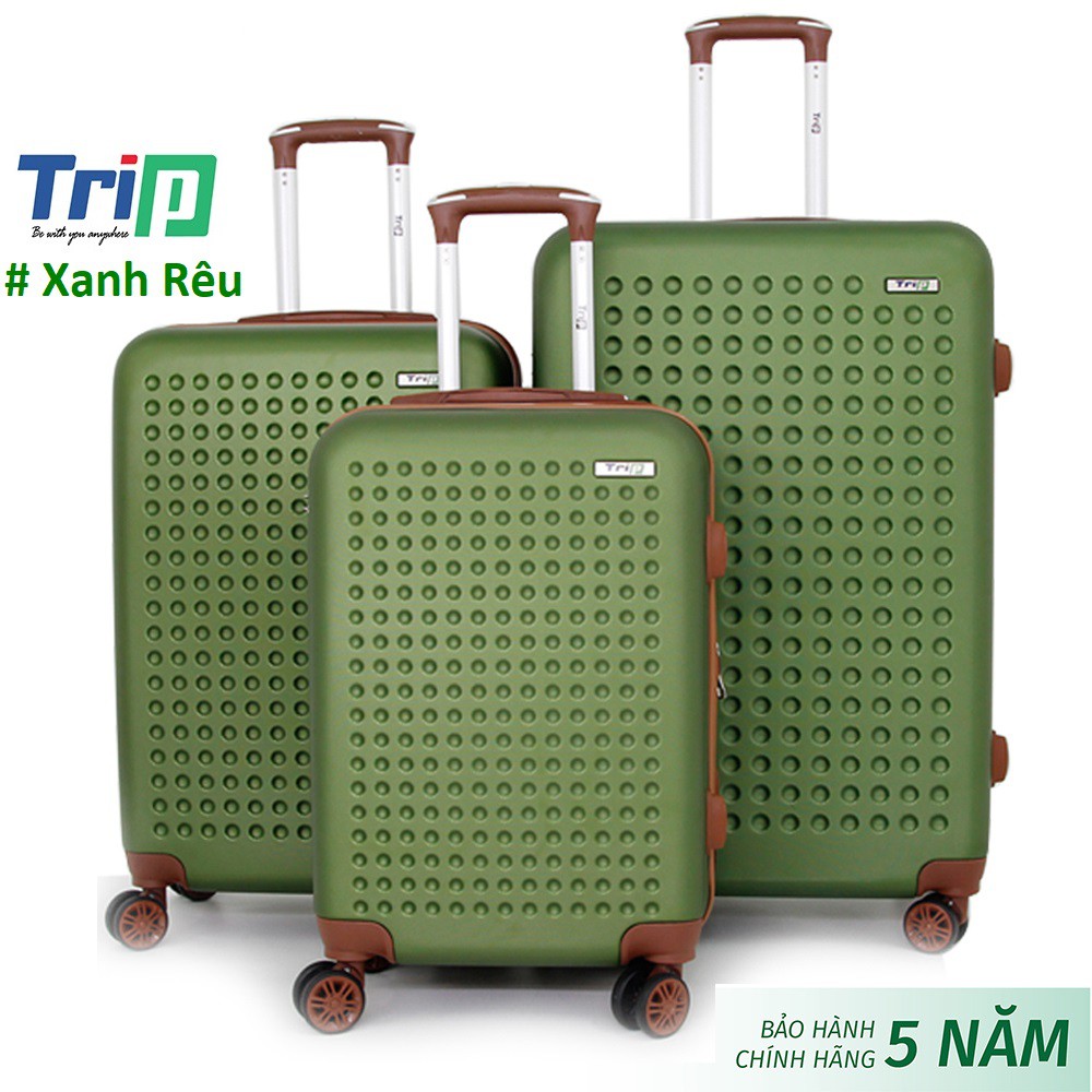 Bộ 3 Vali du lịch TRIP P803A Size 20 + 24 + 28inch bảo hành 5 năm chính hãng, 1 đổi 1 trong 12 tháng