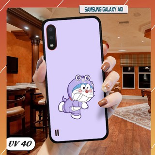 Ốp lưng nhám viền dẻo Samsung Galaxy A01 in hình