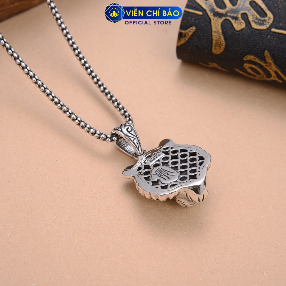 Mặt dây chuyền bạc nam Mãnh Hổ chất liệu bạc Thái 925 thời trang phụ kiện trang sức Viễn Chí Bảo M100651