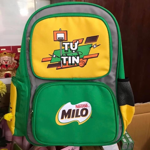 Balo cho bé tiểu học hàng quà tặng milo