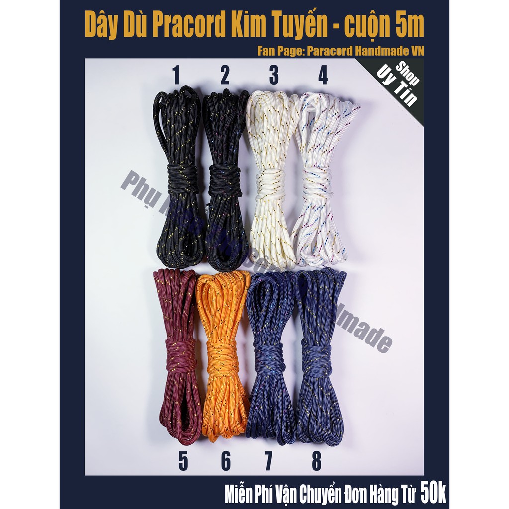 Dây dù paracord kim tuyến