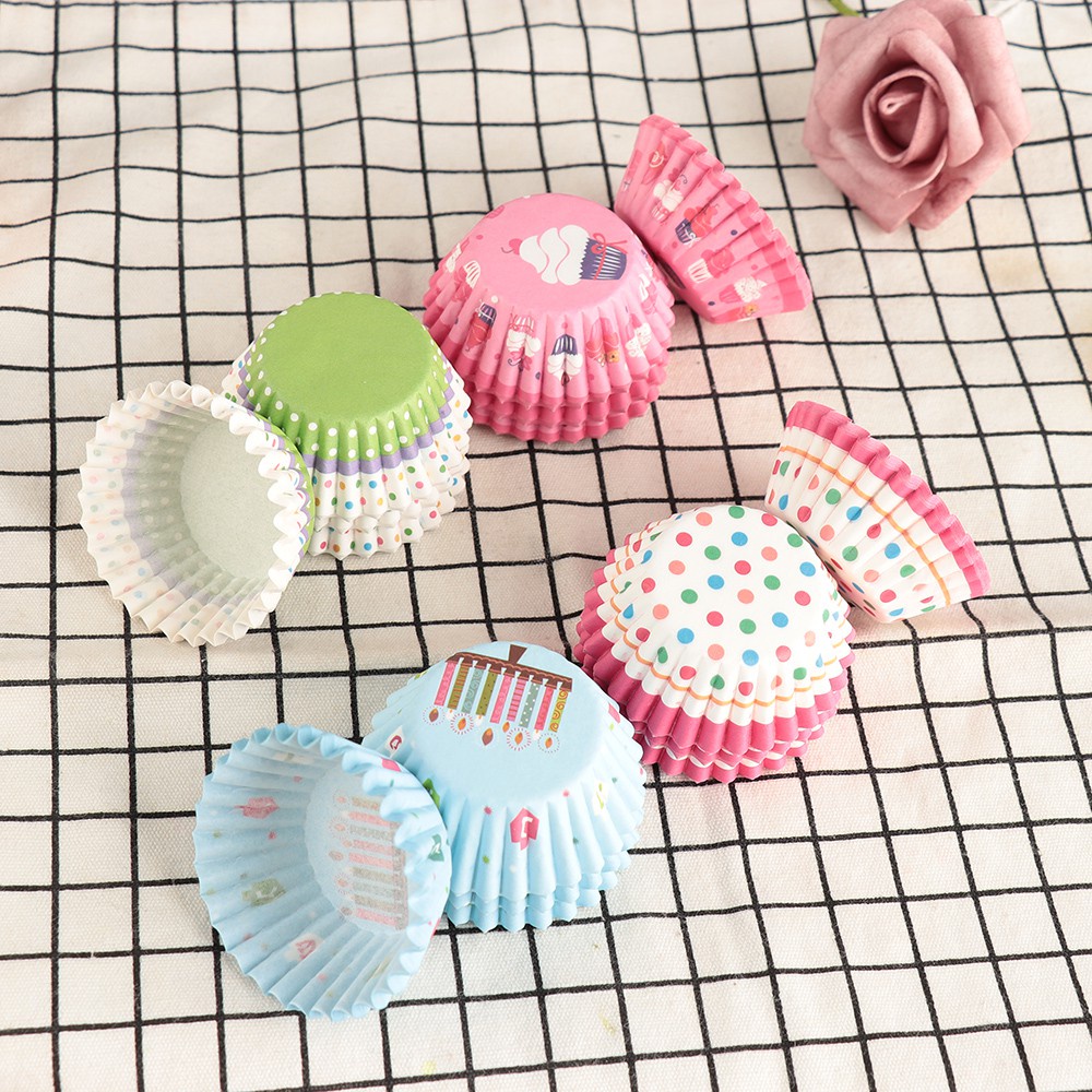 Set 100 Khuôn Làm Bánh Cupcake Hình Chú Chim Xinh Xắn Tiện Dụng Cho Nhà Bếp / Tiệc Cưới / Tiệc Sinh Nhật