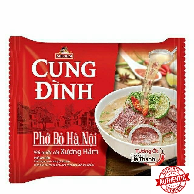 PHỞ CUNG ĐÌNH(PHỞ BÒ HÀ NỘI) GÓI 68G