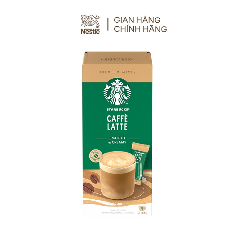 Combo 2 Hộp Cà phê hòa tan cao cấp Starbucks® Caffè Latte