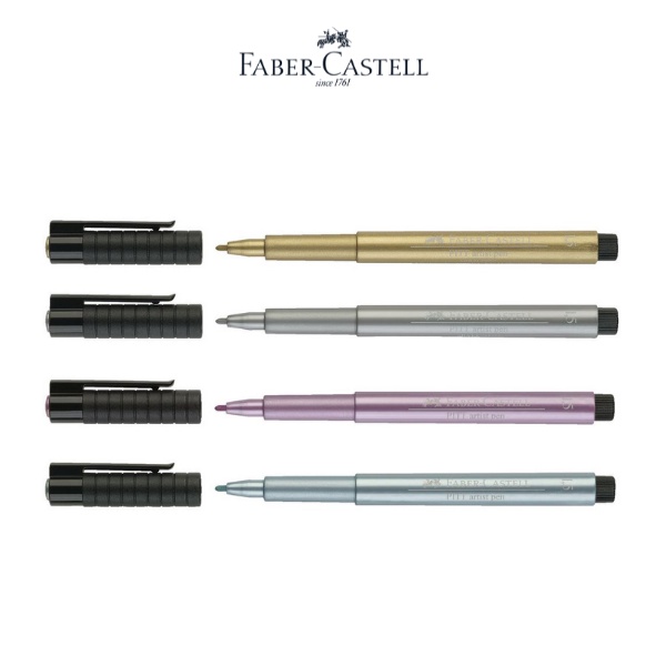 Bút Cọ Pitt Artist Metallic Faber-Castell, 1.5MM, 4 Màu