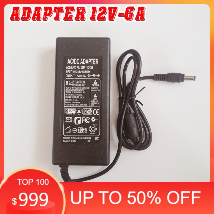 Nguồn Adapter 12v-6A  Chất Lượng Tốt