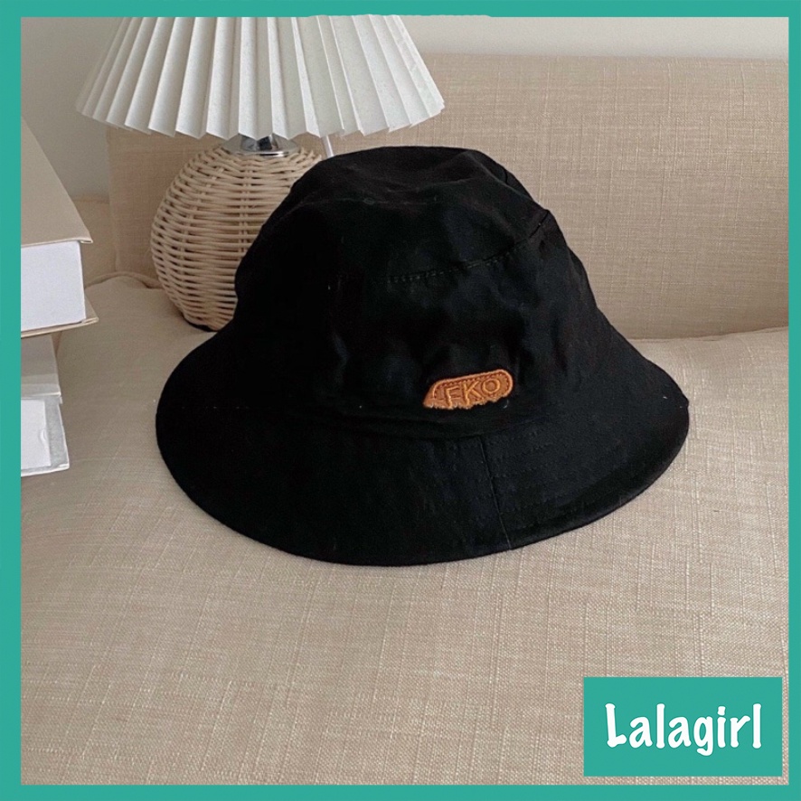 Mũ Bucket Vành Cụp, Nón Tai Bèo Thêu EKO Chất Kaki Thô Cao Cấp