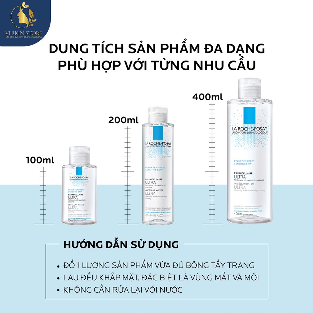Nước tẩy trang La Roche-Posay cho da nhạy cảm  - Verkin Store