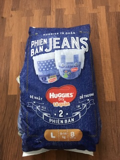 Tã quần Huggies (Phiên bản Jeans) M8/L8