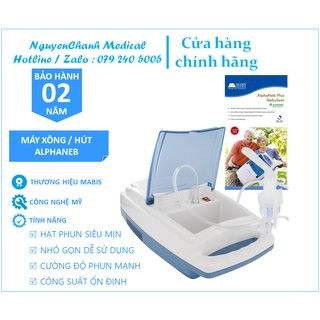 Máy hút dịch mũi cho bé mabis alphaneb plus - tặng 1 bình hút dịch | máy hút dịch đờm, máy hút mụn