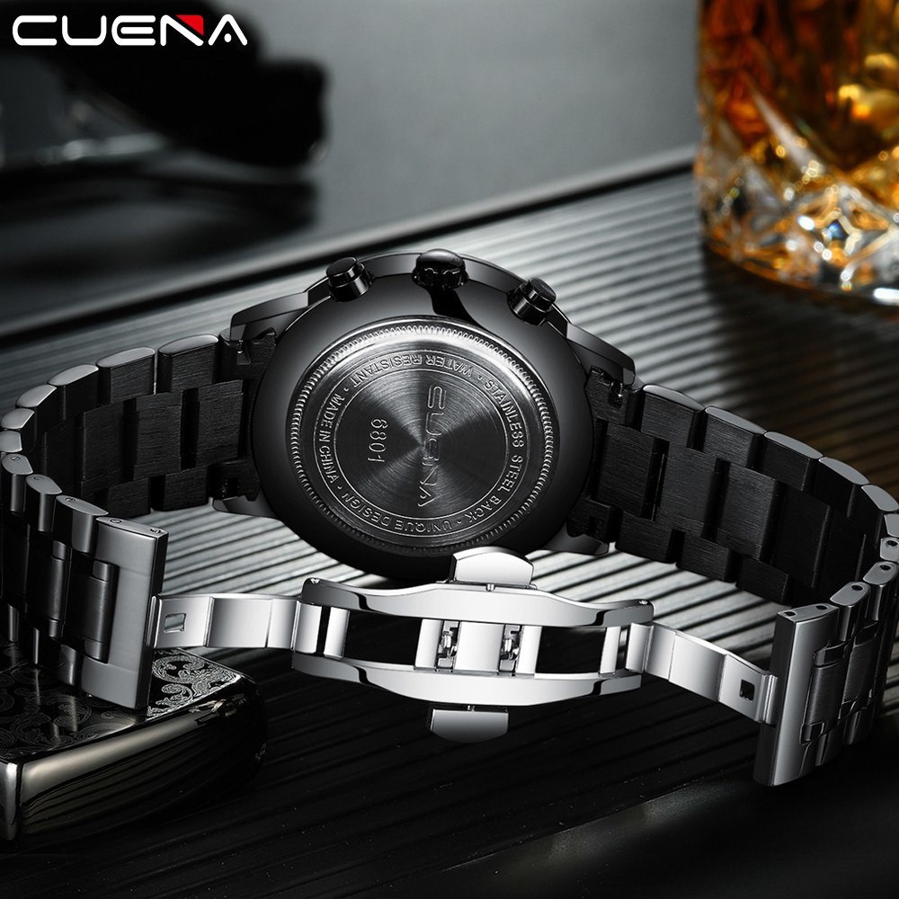 Đồng Hồ Nam hiệu CUENA Máy Nhật Dây Thép Cao Cấp Chạy Full 6 Kim Có Lịch Ngày - Đẳng Cấp Doanh Nhân Thành Đạt | BigBuy360 - bigbuy360.vn