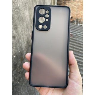 Ốp lưng nhám cho Oneplus 9 Pro chống sốc, viền dẻo đen