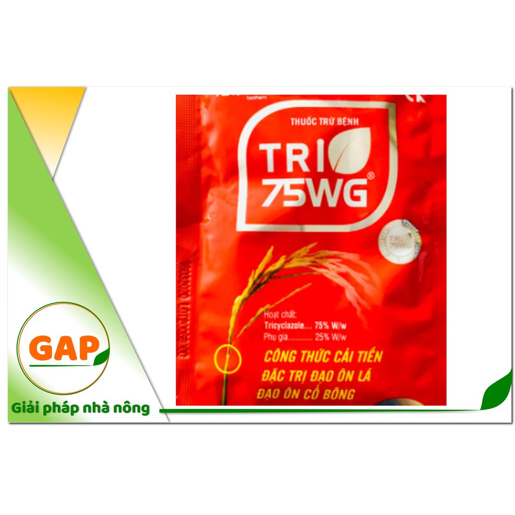 TRI 75WG - Gói 30g - Phòng và trị hữu hiệu đối với bệnh đạo ôn hại lúa