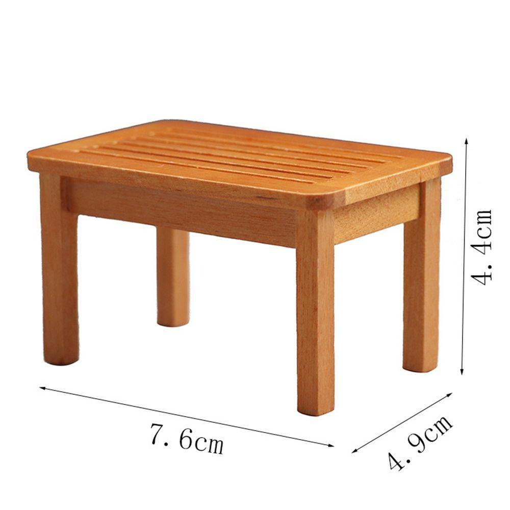 Mô Hình Ghế Công Viên 7.6 * 4.9 * 4.4cm Tự Trang Trí Nhà Búp Bê Tỉ Lệ 1: 12
