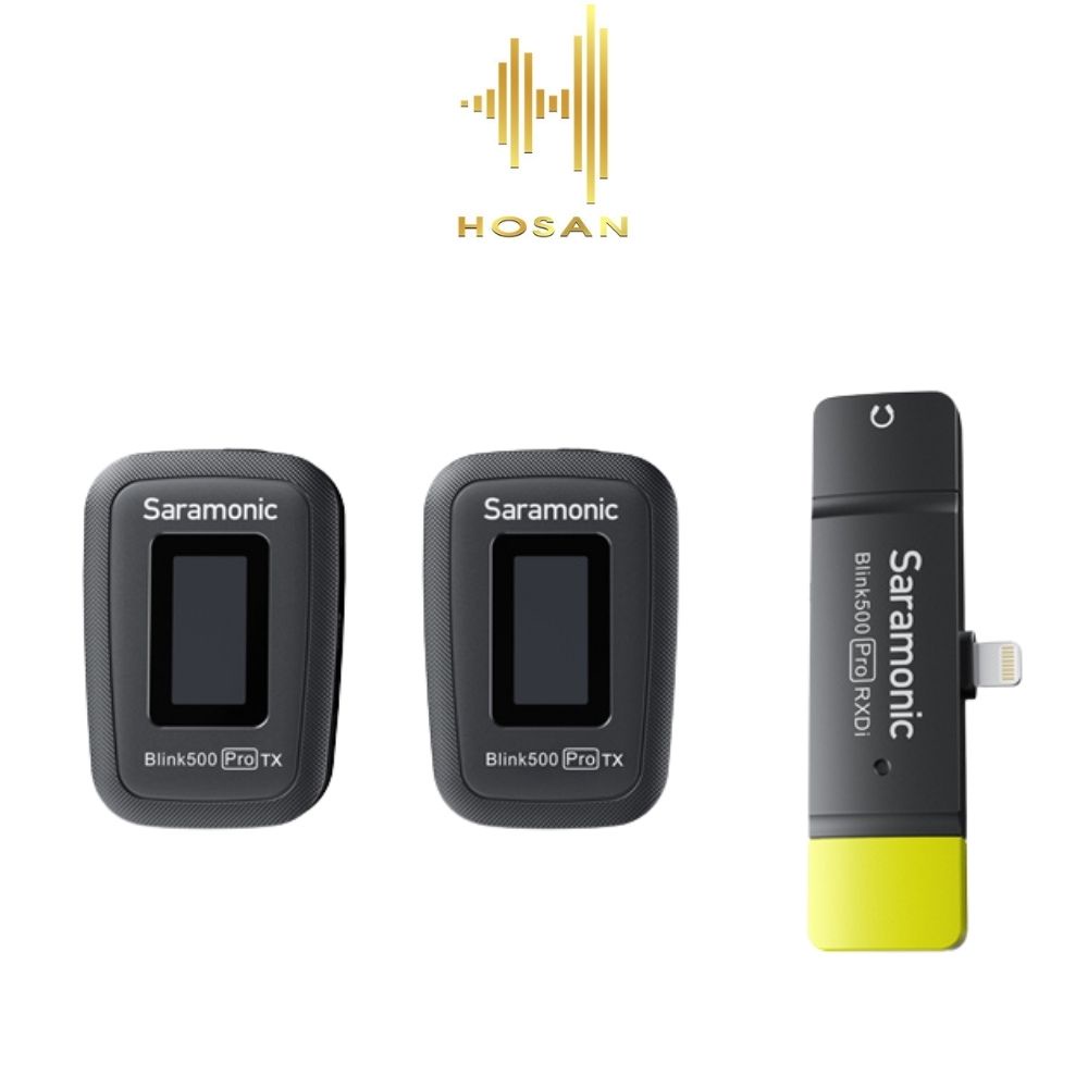 Micro thu âm HOSAN saramonic Blink 500 Pro B4 - Tần số không dây 2.4GHz - Thời lượng pin 5 giờ - Bảo hành 12 tháng