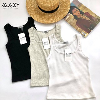 Áo ba lỗ nữ thun gân tanktop Maxy Workshop