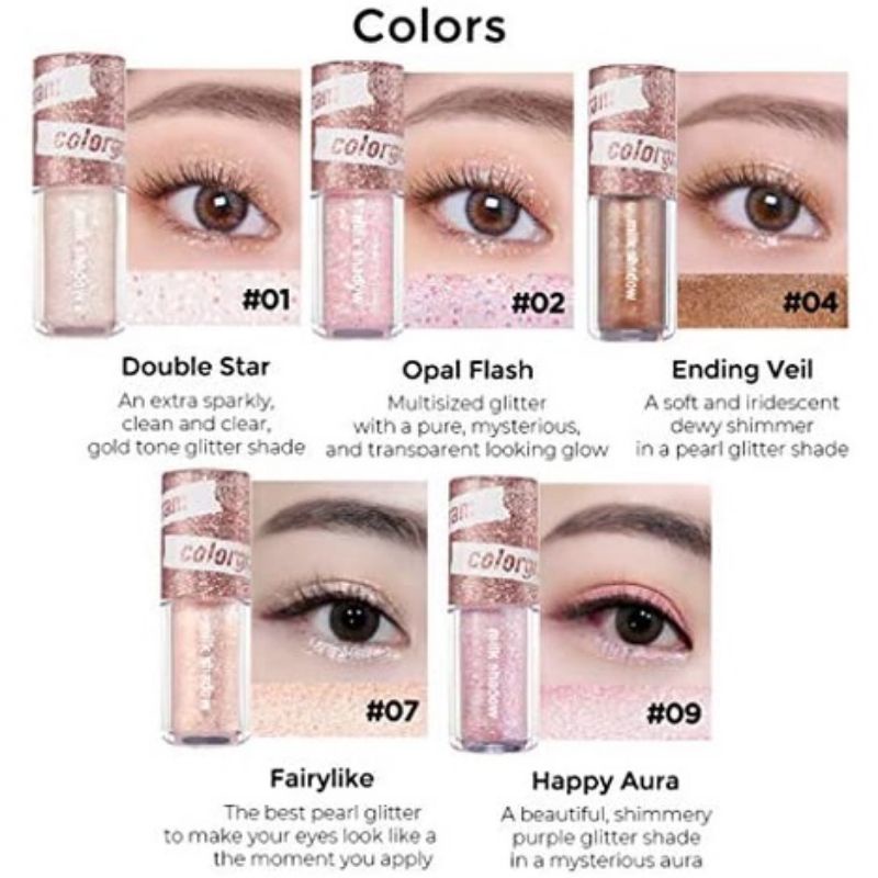 [COLORGRAM] PHẤN MẮT DẠNG NHŨ LẤP LÁNH 3.2G HÀN QUỐC
