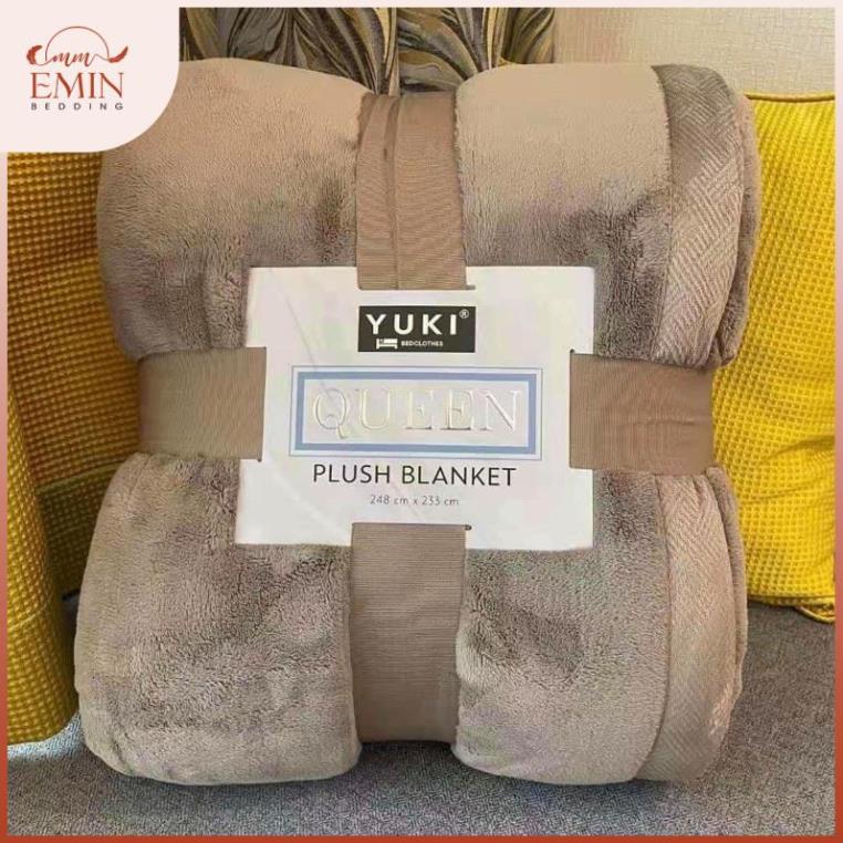 Chăn lông thỏ YUKI mẫu mới nhất 2022- sang,xịn,mịn-ấm áp