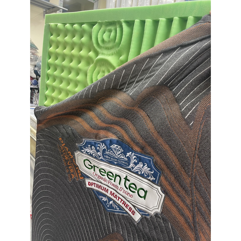 Đệm Foam Kim Cương - GREEN TEA 5 ZONE - Tinh hoa công nghệ Nhật