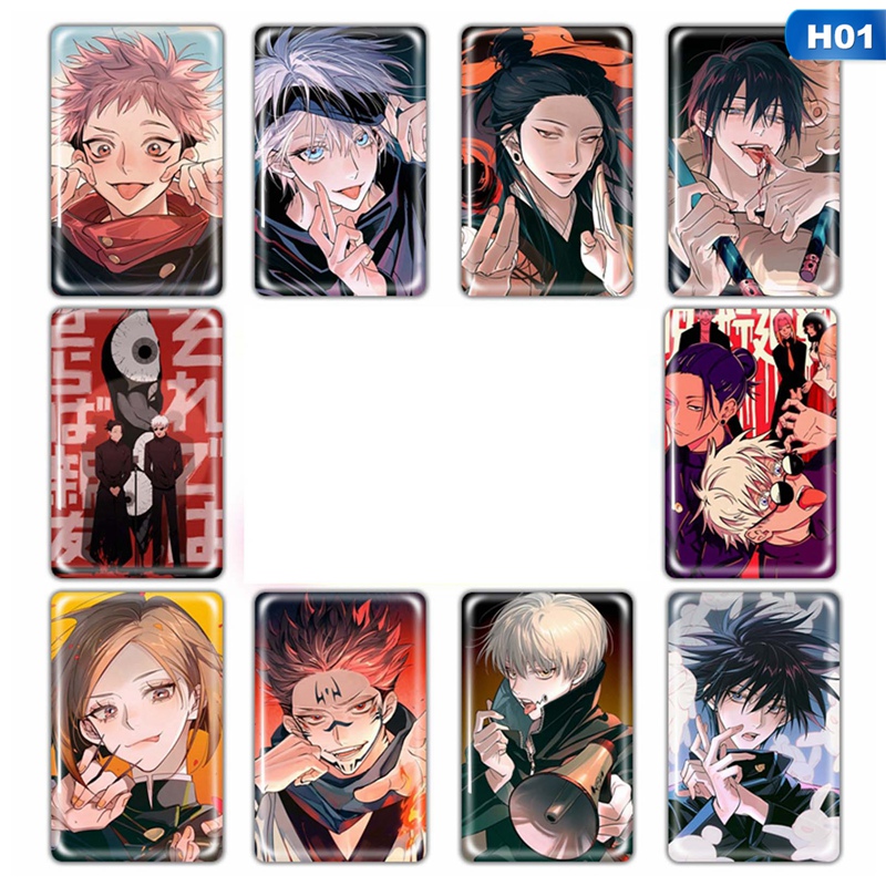 Bộ 10 Thẻ Ảnh Nhân Vật Hoạt Hình Anime Jujutsu Kaisen Storu