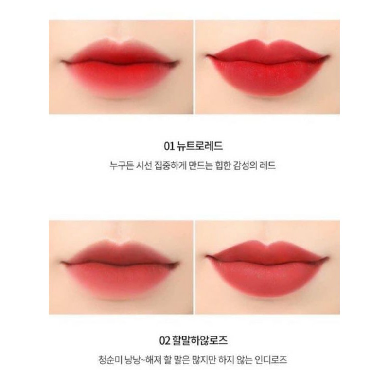 Son kem lỳ Tonymoly #ROTD Red of the day LIP MARKET VELVET SMUDGING TINT