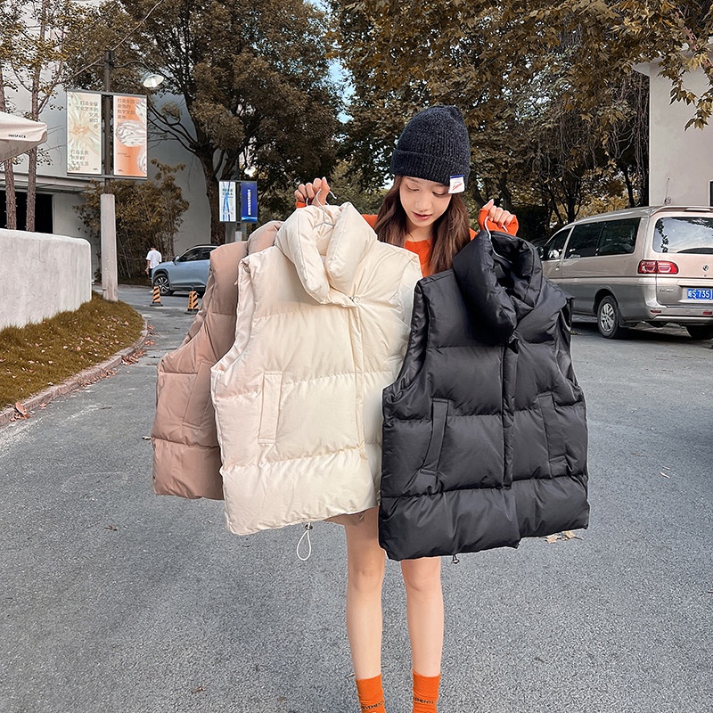 Áo phao gile nữ đẹp, áo khoác phao nữ gile hot trend chất phao dày dặn ấm, basic dễ phối đồ style Ulzzang Hàn Quốc AO23