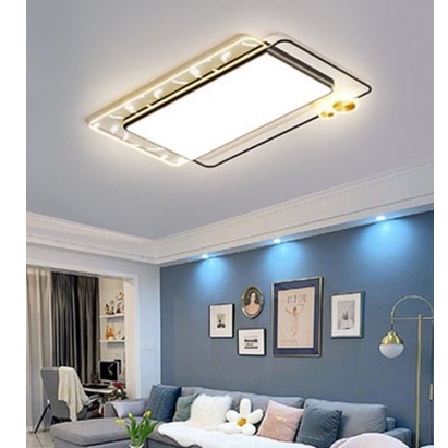 Đèn ốp trần VATASI hiện đại cánh hoa trang trí nội thất sang trọng với 3 chế độ ánh sáng.