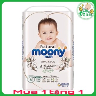 Tã bỉm quần Moony Natural nội địa Nhật { Mua 1 tặng 1 thìa báo nóng cho bé } ,  Shop Mẹ Bắp